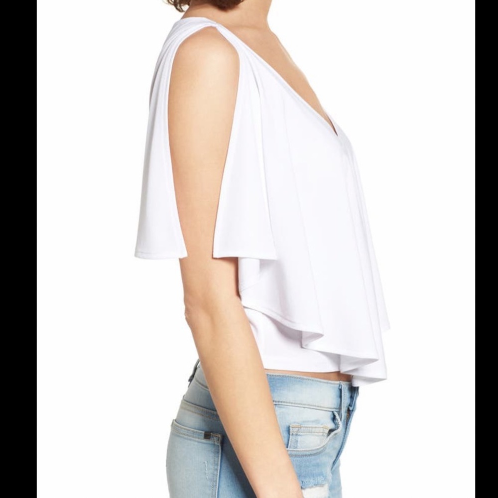 LEITH Ruffle Sleeve Flutter Top - S - Picture 3 of 10